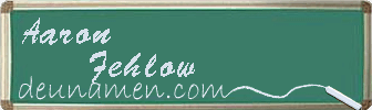 Aaron Fehlow Visitenkarte